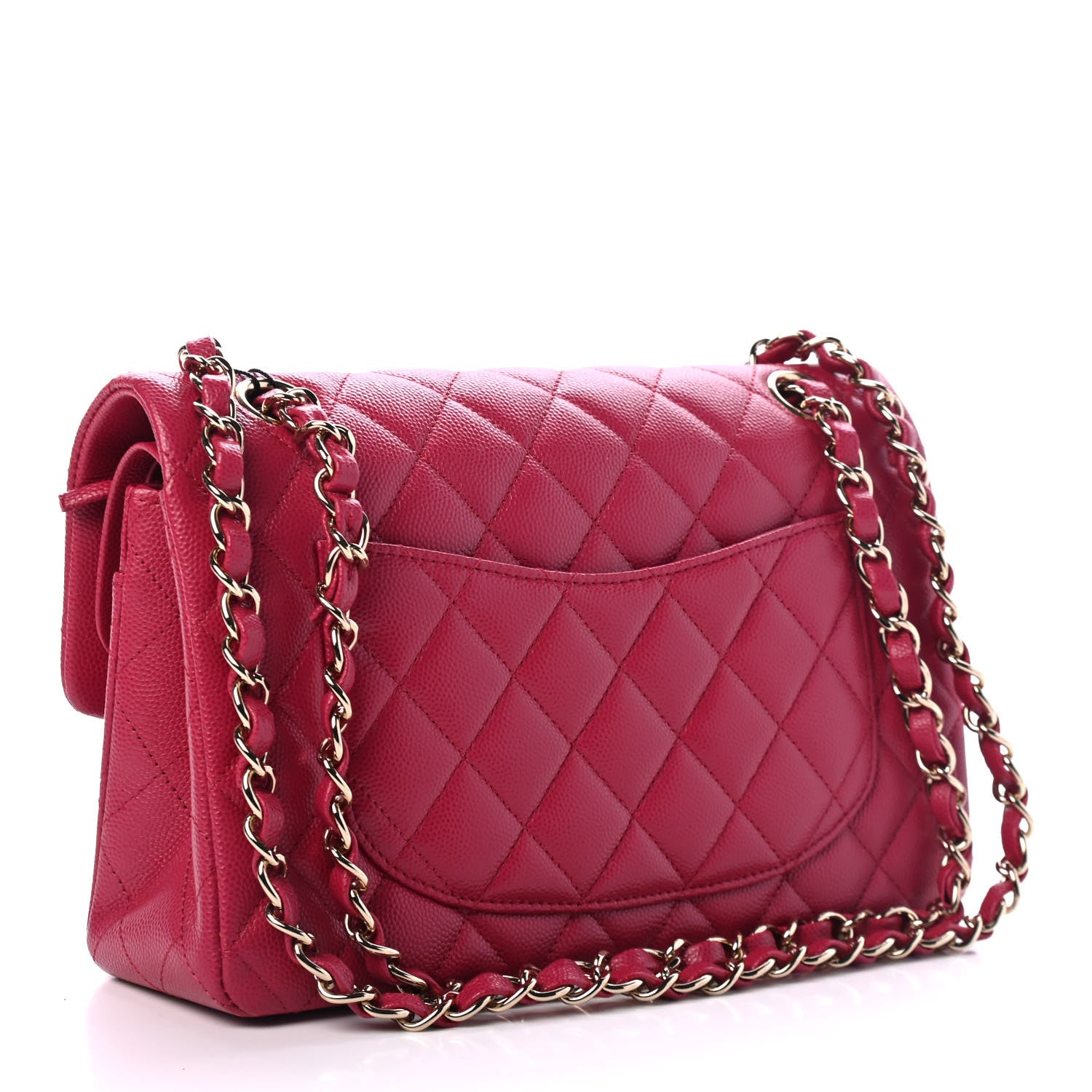 Chanel Caviar Quilted Small Double Flap Dark Pink 2 of 4