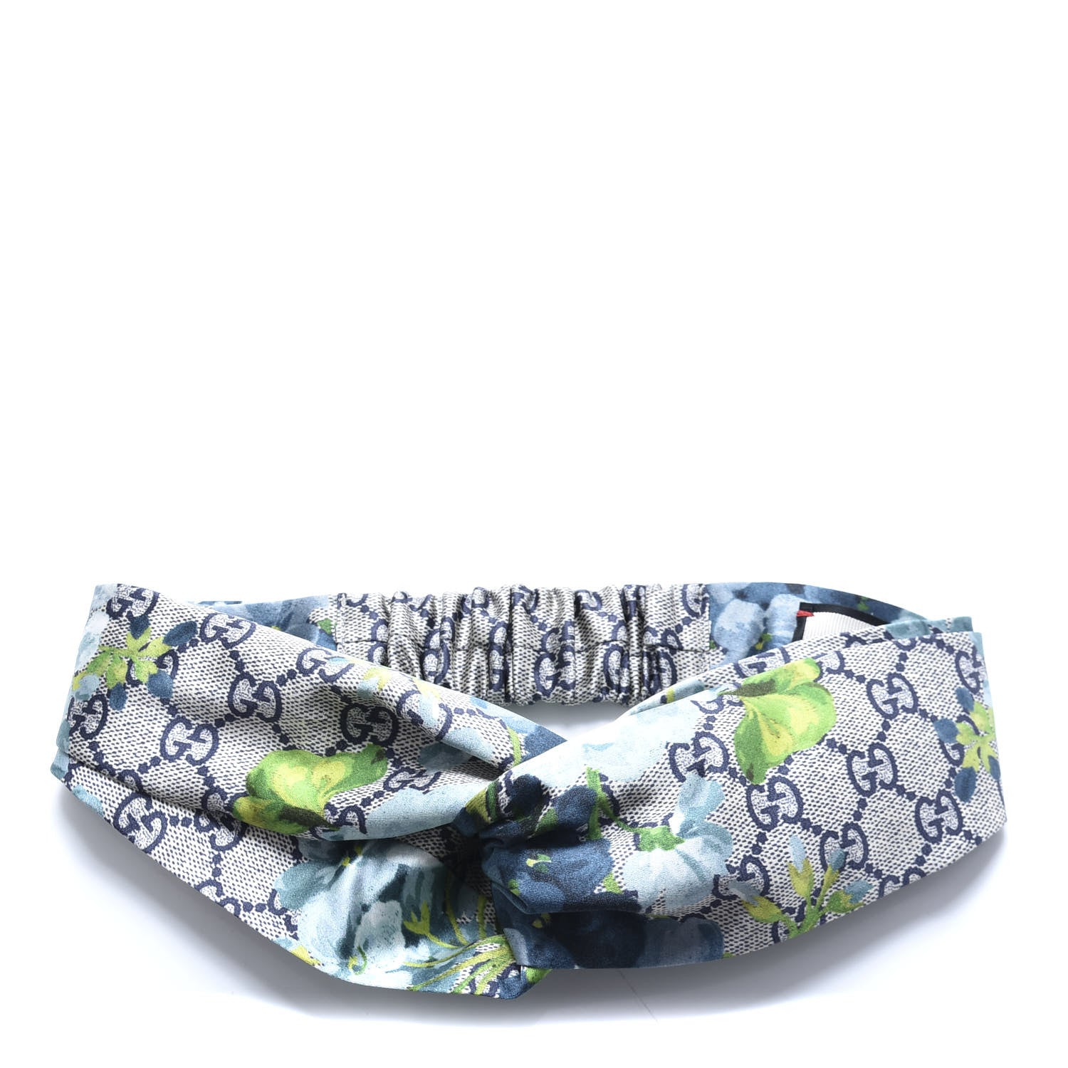 Gucci Silk Monogram Blooms Print Headband Blue 1 of 5