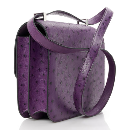 Hermes Ostrich Constance 24 Violine 3 of 11