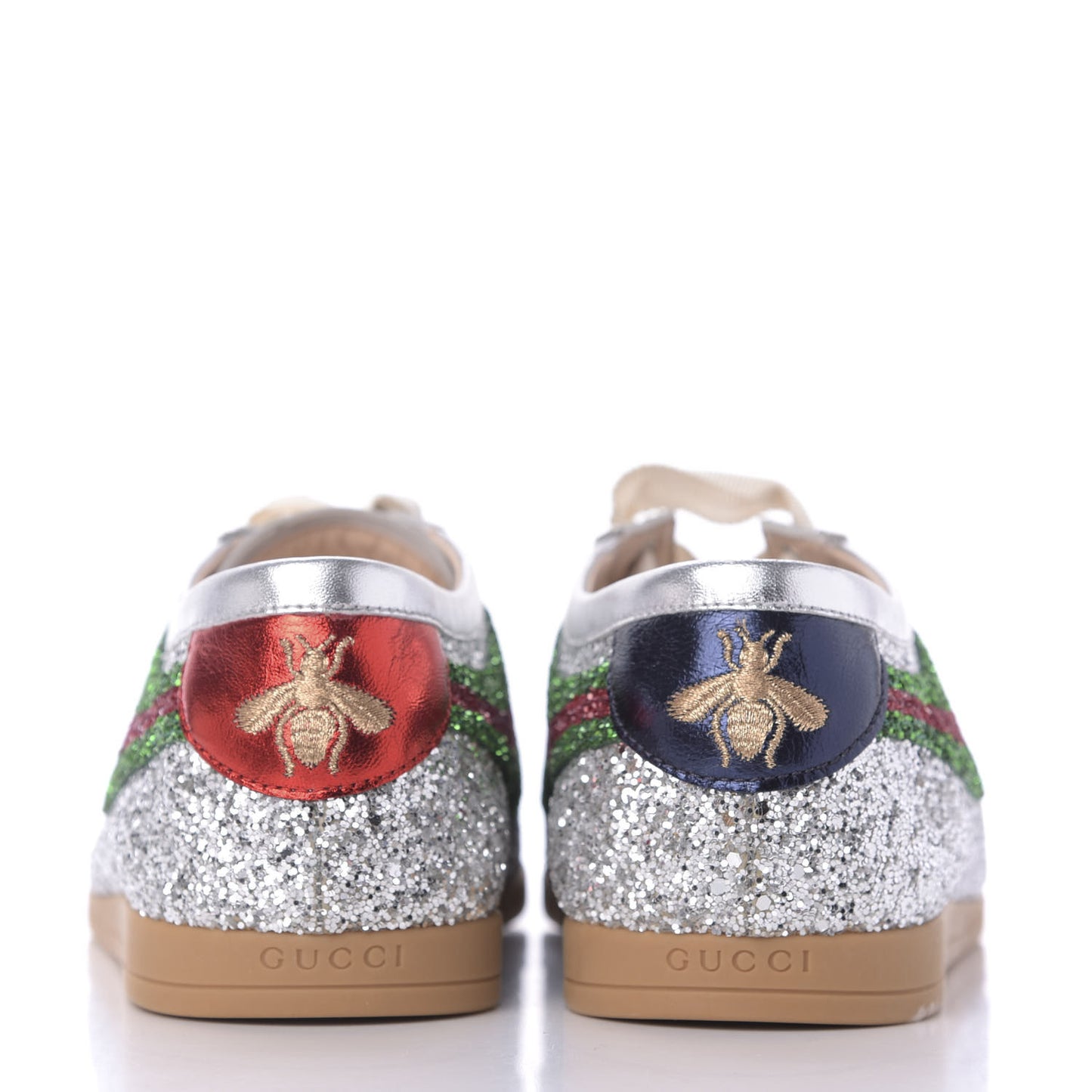Glitter Fabric Web Mens Falacer Sneakers 8 Silver