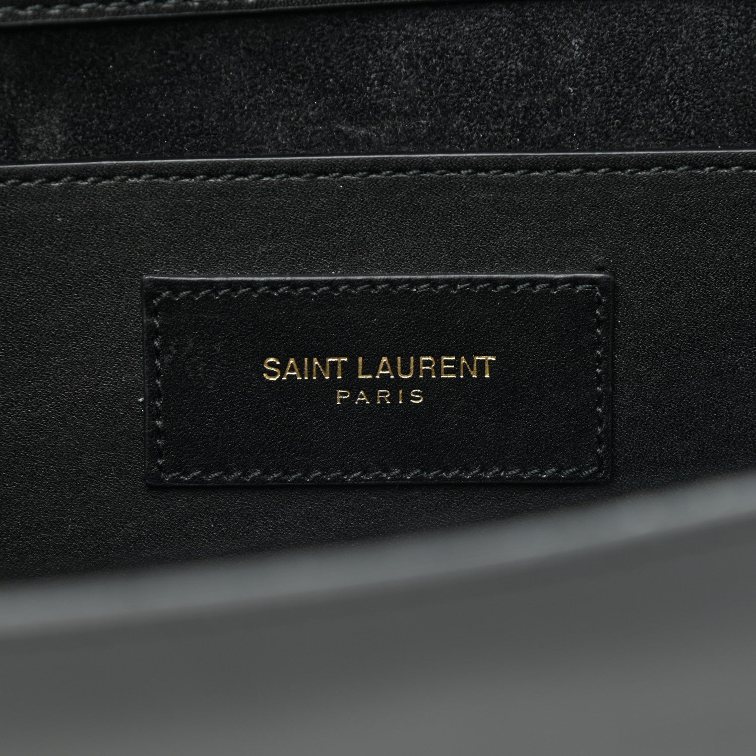 Saint Laurent Calfskin Classic Monogram Cassandre Clutch Black 7 of 10