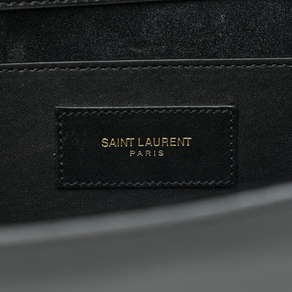 Saint Laurent Calfskin Classic Monogram Cassandre Clutch Black 7 of 10