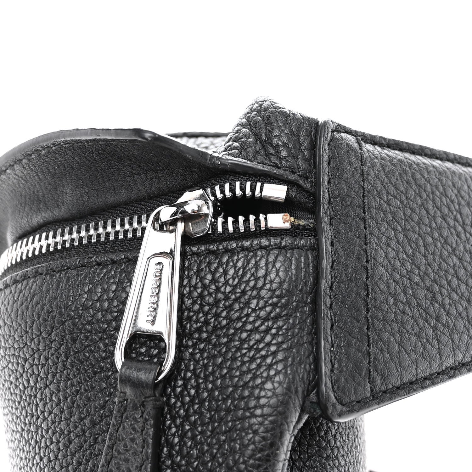 Burberry Grainy Calfskin Logo Graphic Sonny Bum Bag Black 10 of 13