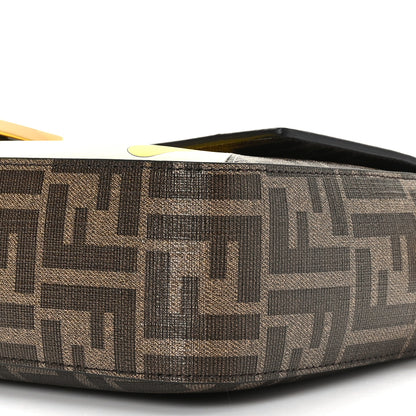 Fendi Glazed Fabric FF 1974 Hairdo Girls Inlay Baguette Mogano Panna Multicolor 8 of 8