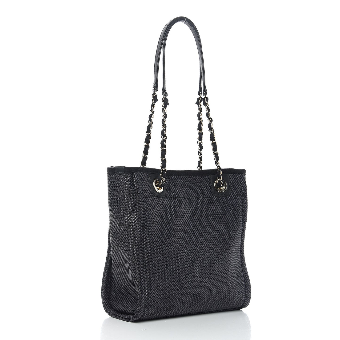 Canvas Mini Deauville Tote Black