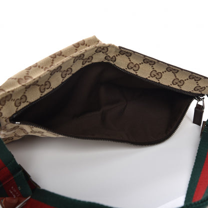 Gucci GG Monogram Double Pocket Belt Bag Dark Brown 5 of 8