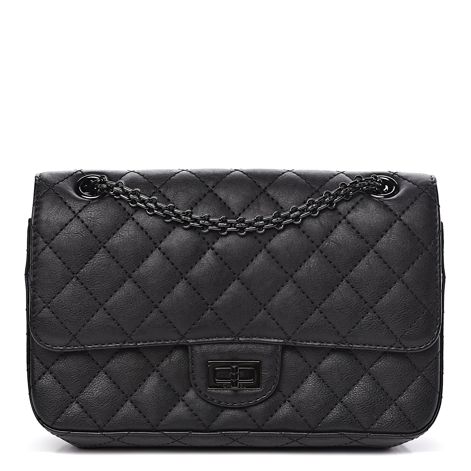 Chanel Calfskin Quilted 2.55 Reissue 225 Flap So Black 1 of 12
