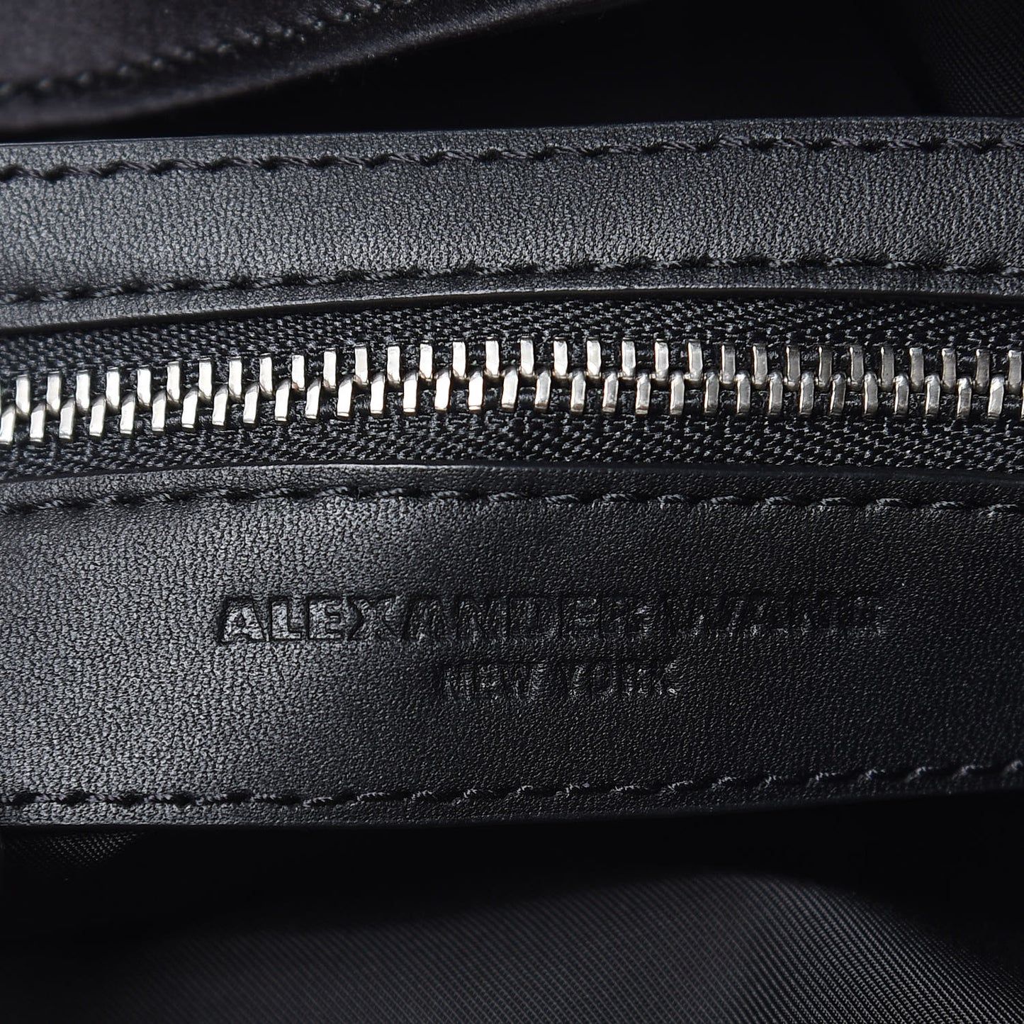 Satin Attica Chain Bucket Bag Black
