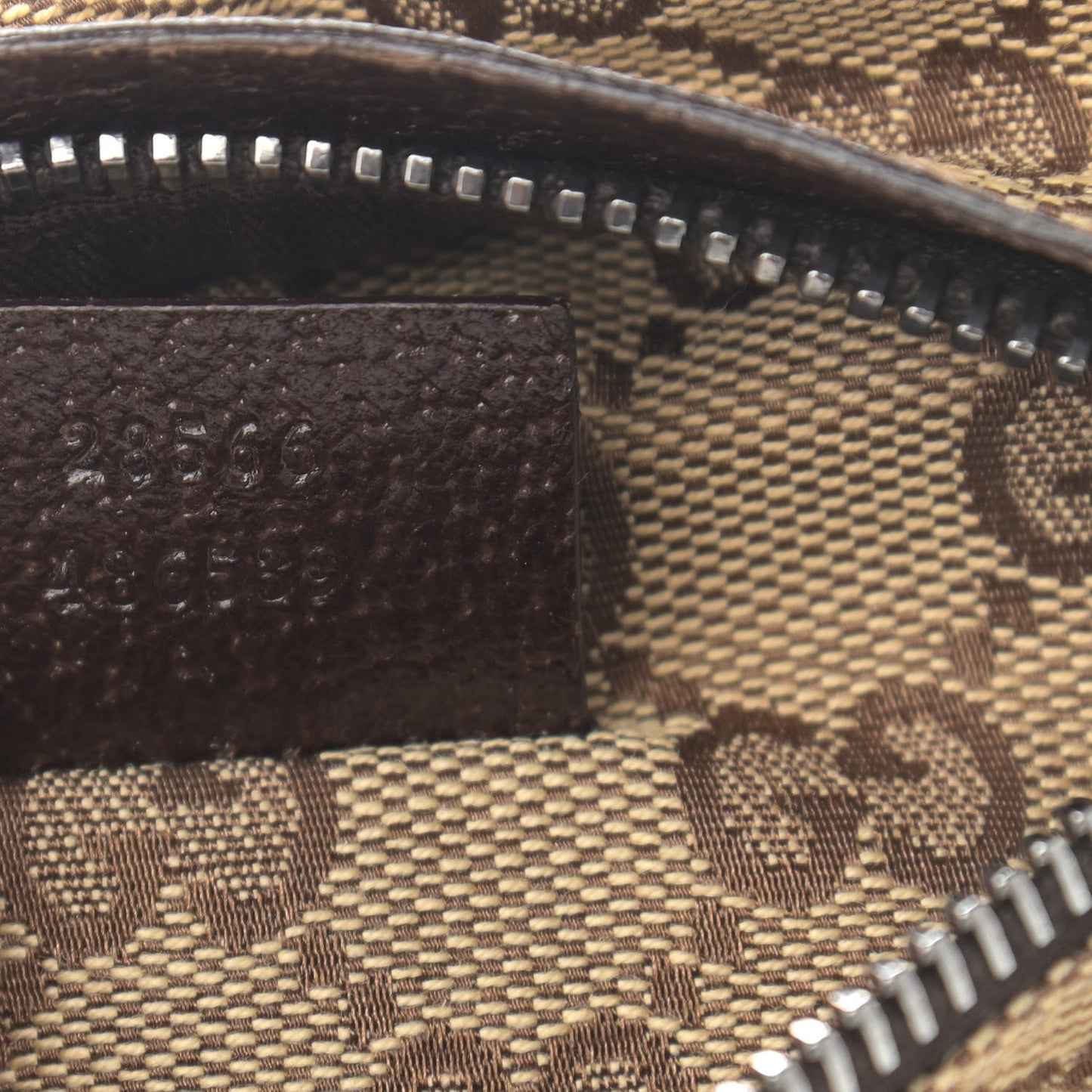 Monogram Web Belt Bag Dark Brown