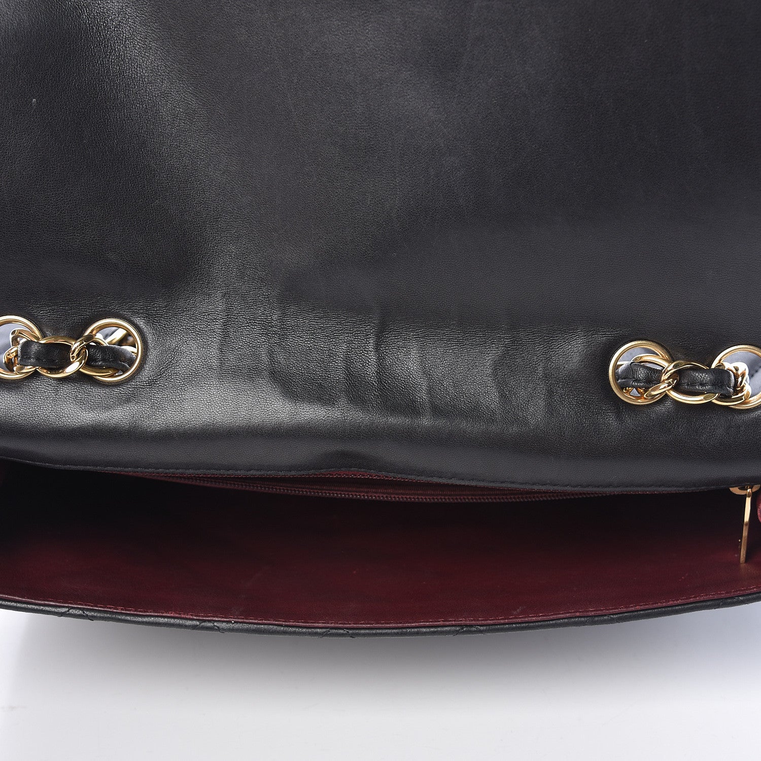 Chanel Lambskin Quilted Jumbo Single Flap Black 11 of 23