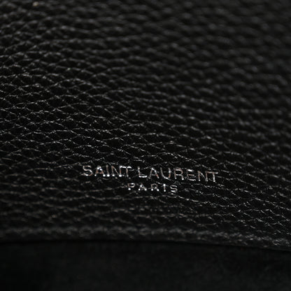 Saint Laurent Grained Calfskin Large Thin Sac De Jour Black 6 of 18