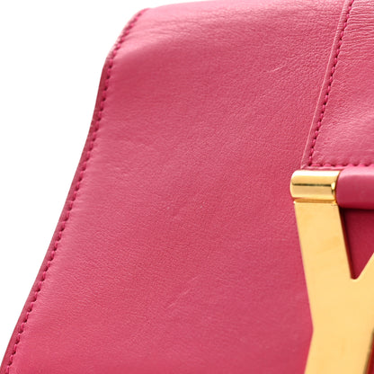 Saint Laurent Calfskin Mini Y Ligne Crossbody Pochette Bag Fuchsia 13 of 14