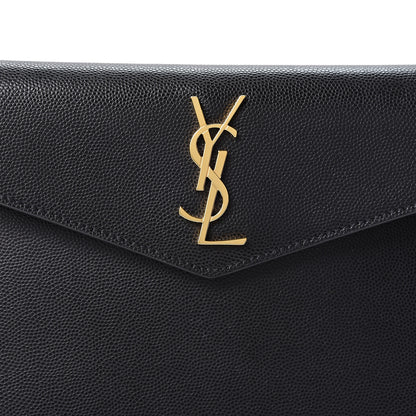 Saint Laurent Grain De Poudre Uptown Baby Pouch Black 6 of 9