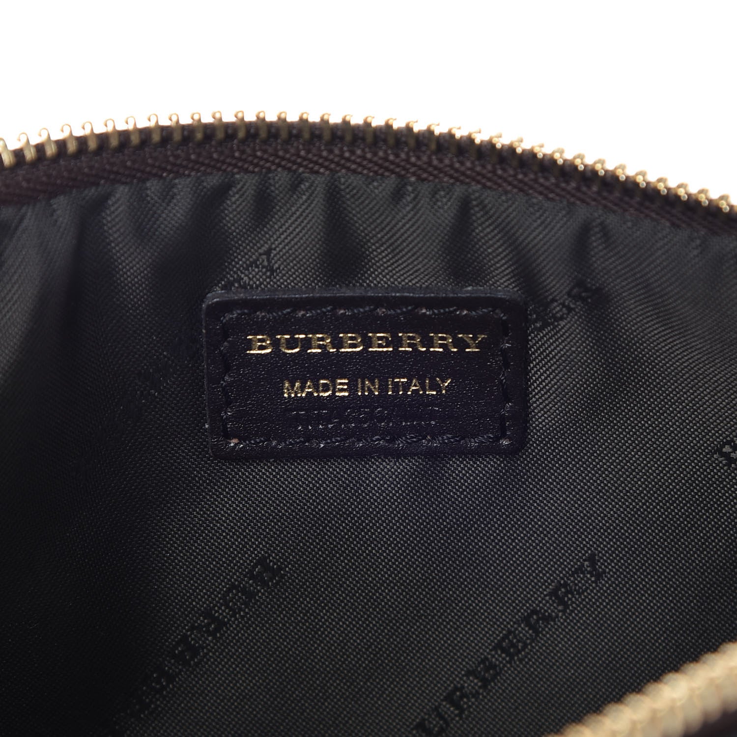 Burberry Haymarket Check Small Peyton Crossbody Clutch Bag Chocolate 6 of 8