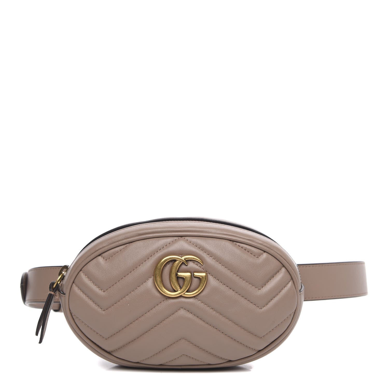 Gucci Calfskin Matelasse GG Marmont Belt Bag 85 34 Porcelain Rose 1 of 11
