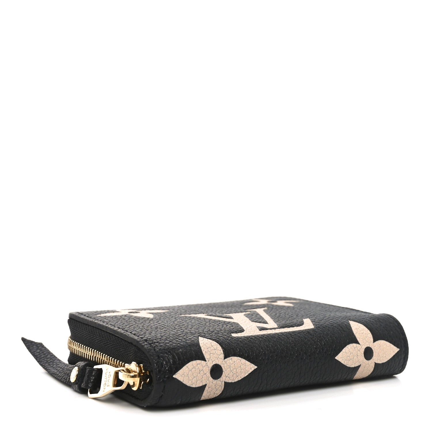 Louis Vuitton Empreinte Monogram Giant Zippy Coin Purse Black Beige 8 of 12