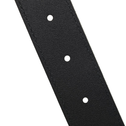 Gucci Calfskin Crystal Metal Tiger Head Buckle 30mm Belt 95 38 Black Multicolor 5 of 5