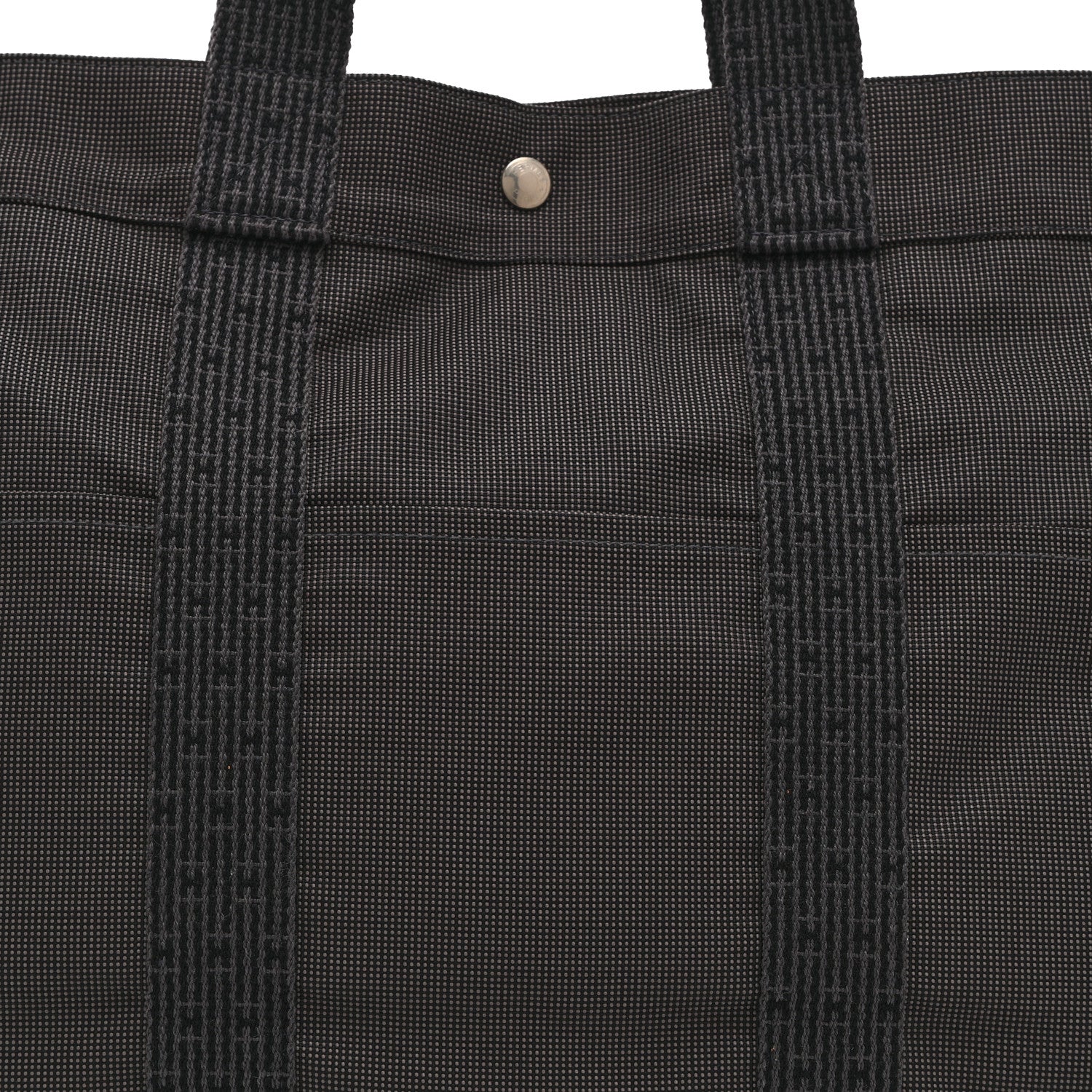 Hermes Canvas Herline Tote GM Grey 8 of 11