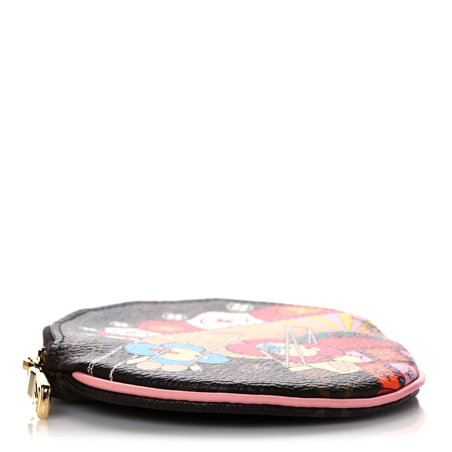 Louis Vuitton Monogram 2020 Christmas Animation Swing Ride Round Coin Purse Pink Poppy 4 of 8