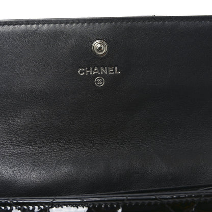 Chanel Patent Quilted Large Brilliant Flap Wallet Black 5 of 10