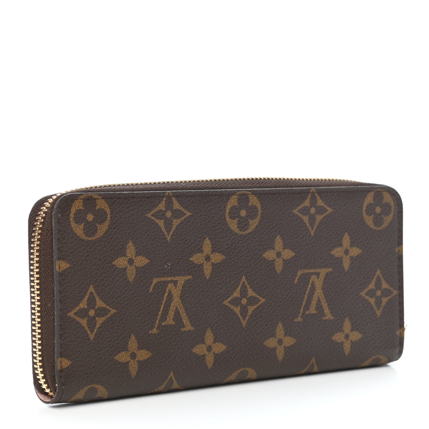 Monogram Clemence Wallet Rose Ballerine