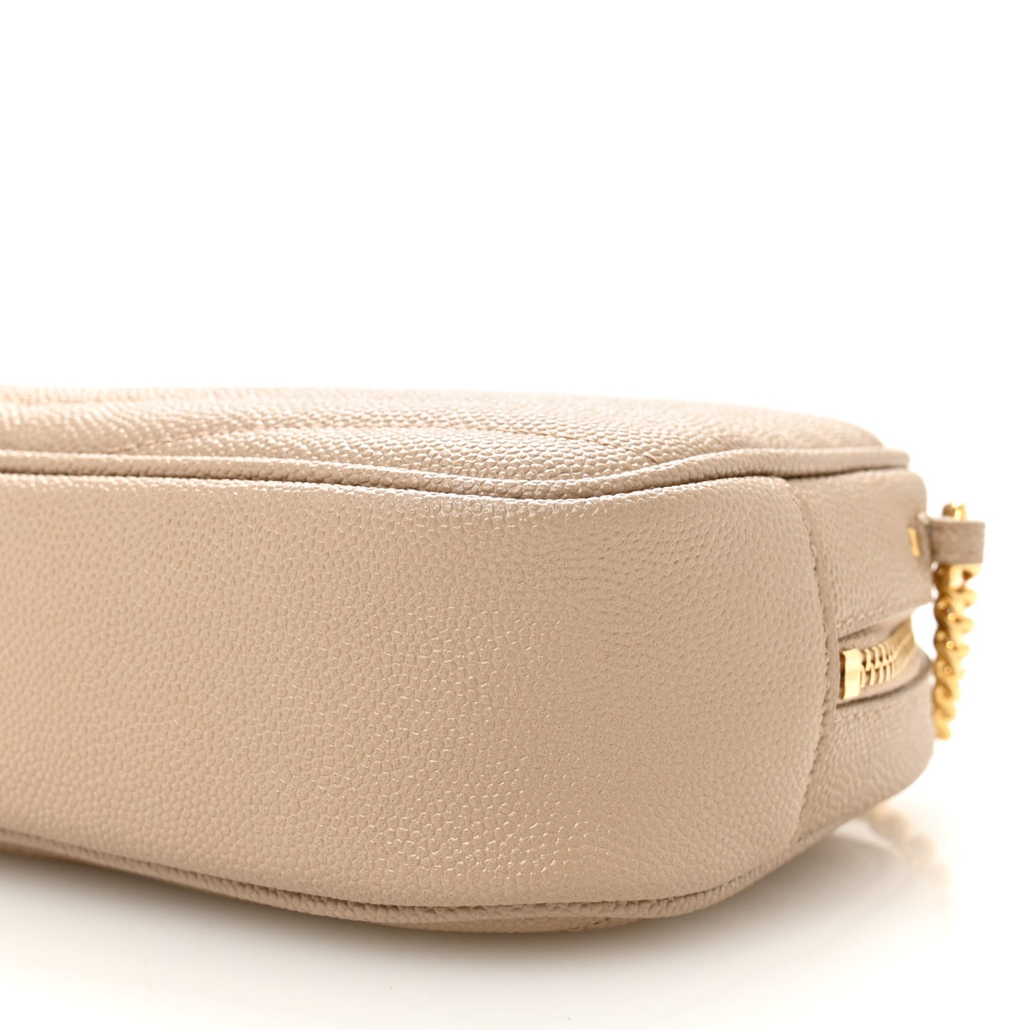 Grain De Poudre Matelasse Monogram Mini Lou Camera Bag Dark Beige