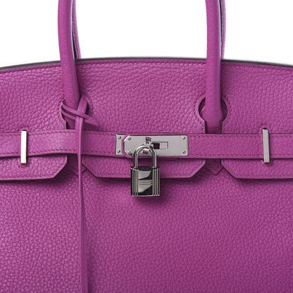 Hermes Taurillon Clemence Birkin 30 Magnolia 6 of 6