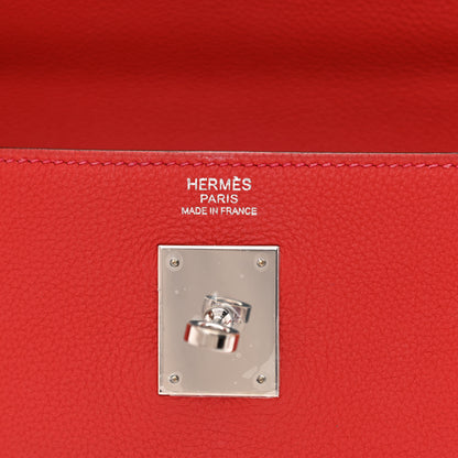 Hermes Togo Kelly Retourne 32 Rouge Casaque 6 of 10