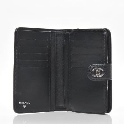 Chanel Caviar Sevruga L Zip Pocket Wallet Black 5 of 7