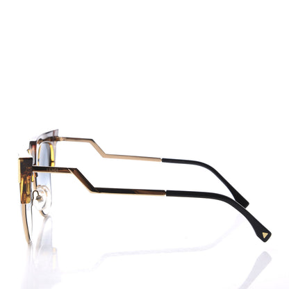 Fendi Cat Eye Iridia Sunglasses FF 0149/S Havana Gold 3 of 9
