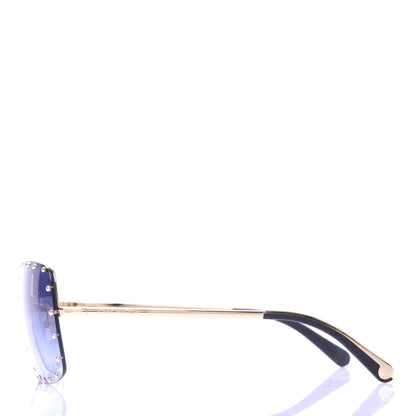 Louis Vuitton The Party Square Sunglasses Z2354E Blue 3 of 7