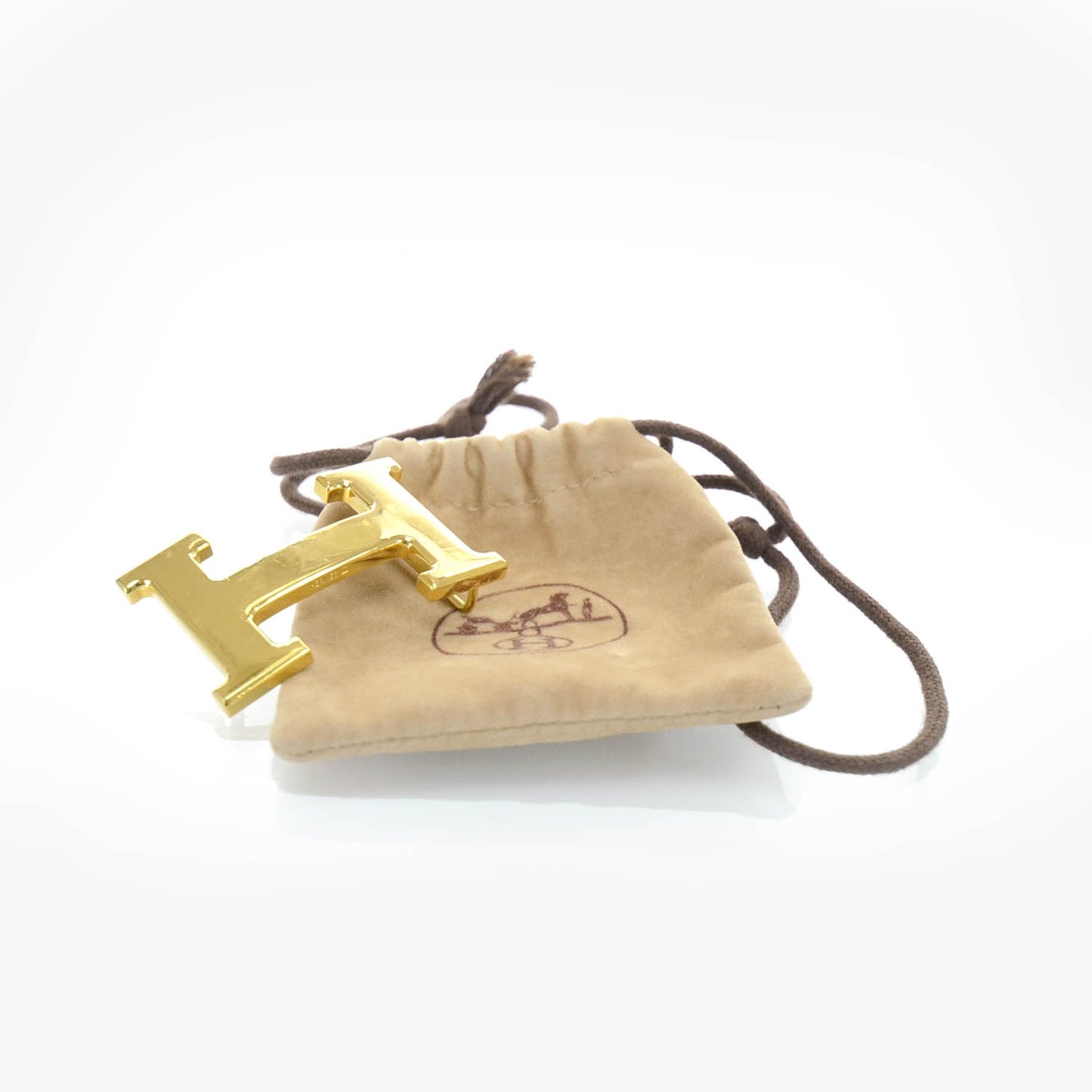 H Belt Buckle Gold