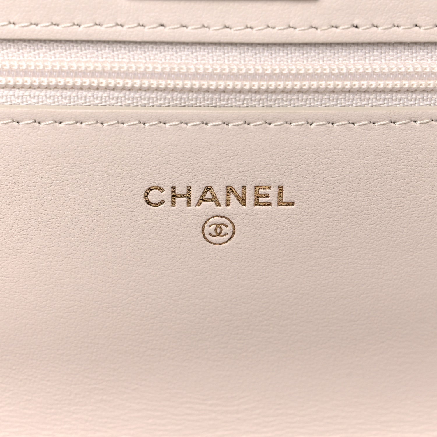 Chanel Aged Calfskin Chevron Quilted Reissue Wallet On Chain WOC White 6 of 12