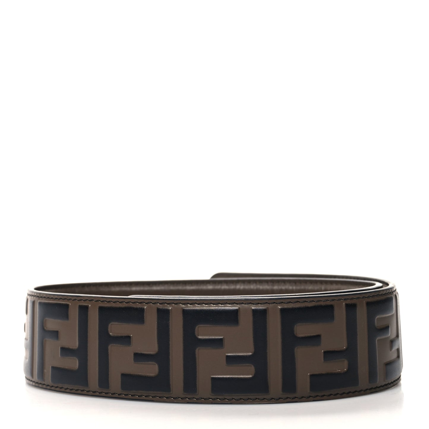 Vitello Century Bi-Color FF 1974 Embossed Strap You Maya Black