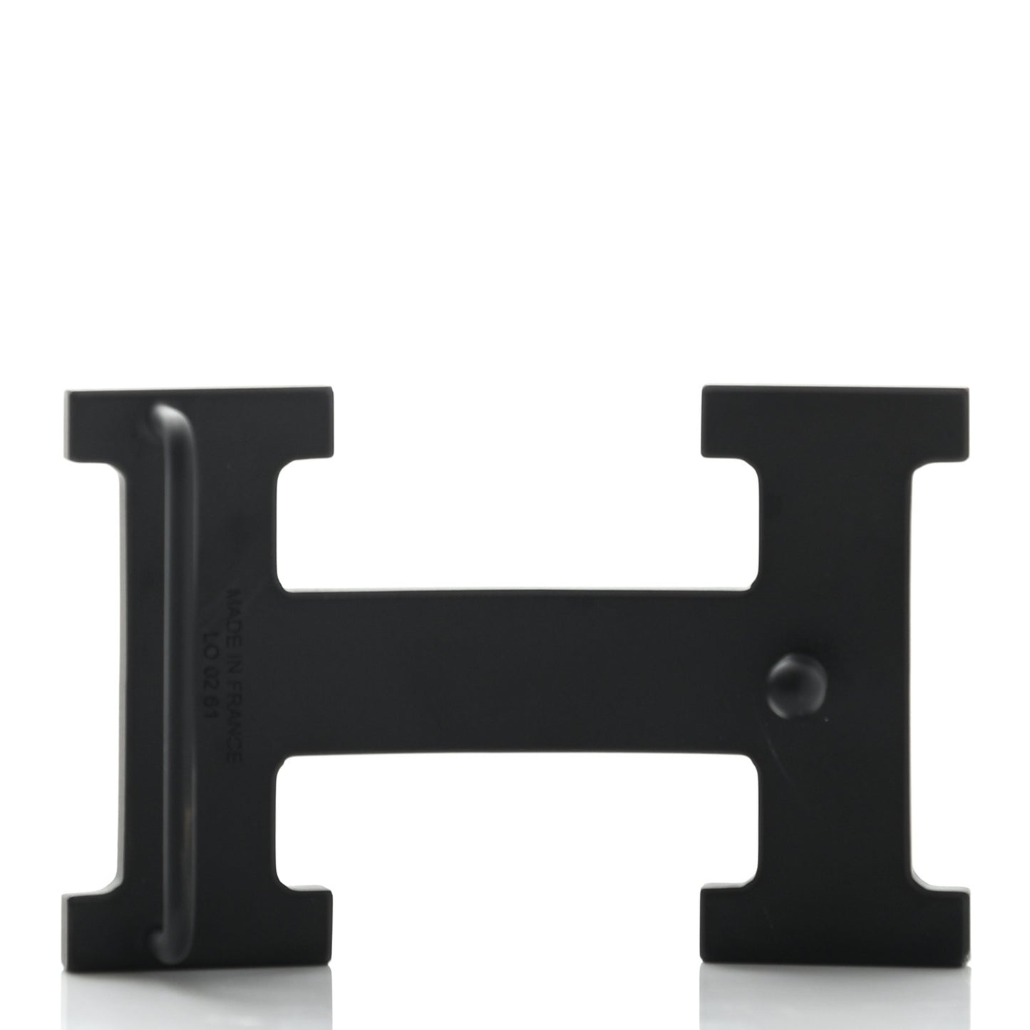 PVD Plated 32mm H Belt Buckle Black