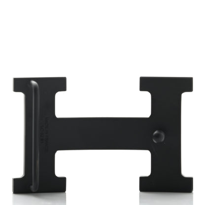 Hermes PVD Plated 32mm H Belt Buckle Black 2 of 5