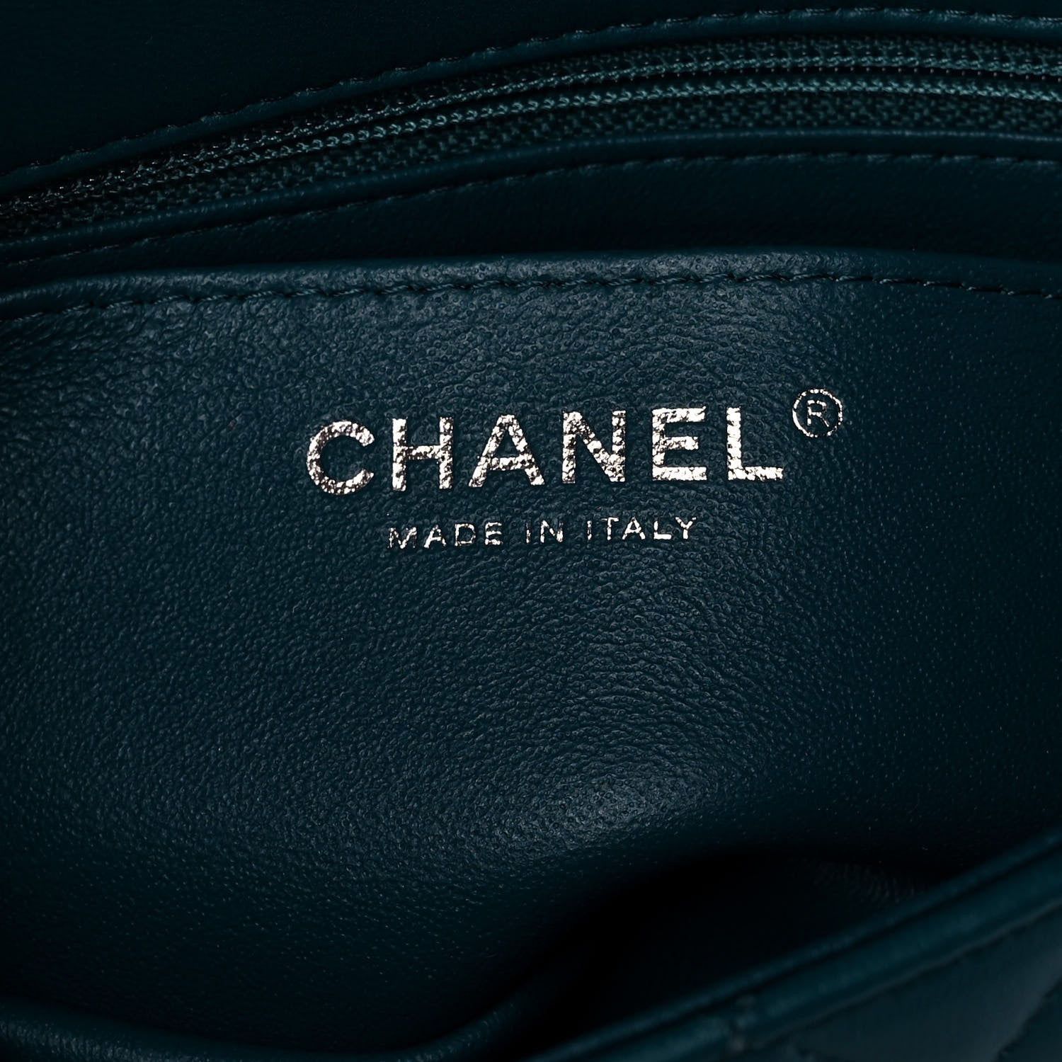 Chanel Lambskin Quilted Mini Rectangular Flap Dark Blue 6 of 15