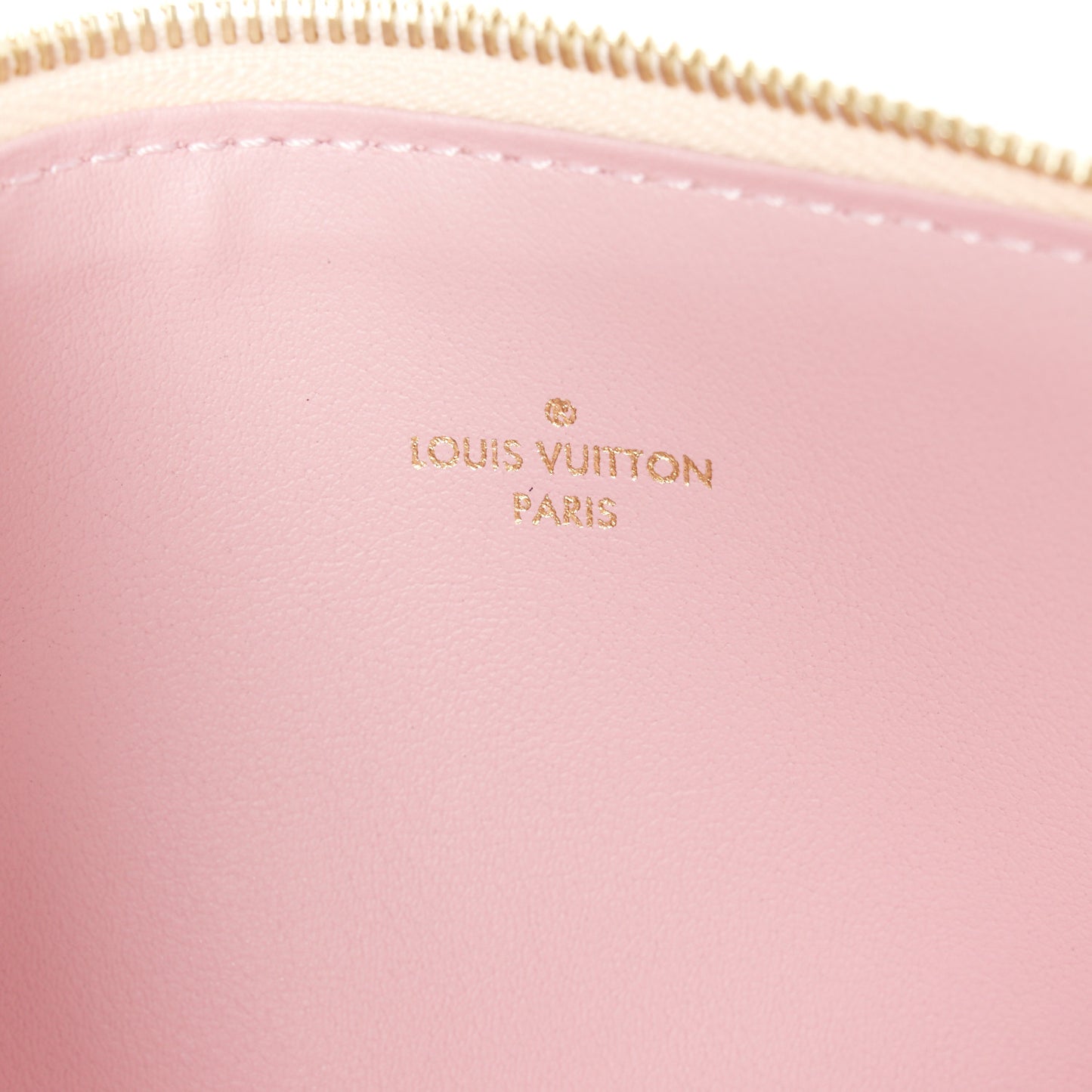 Damier Azur Pochette Felicie Chain Wallet Rose Ballerine