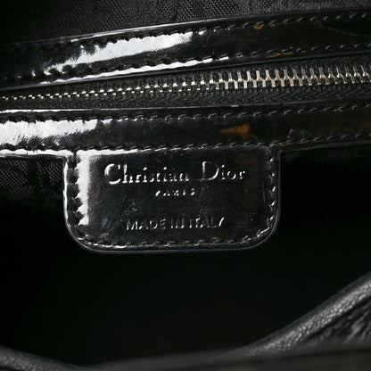 Christian Dior Patent Cannage Large Lady Dior Black 6 of 10