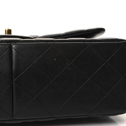 Chanel Lambskin Quilted Jumbo Double Flap Black 11 of 12