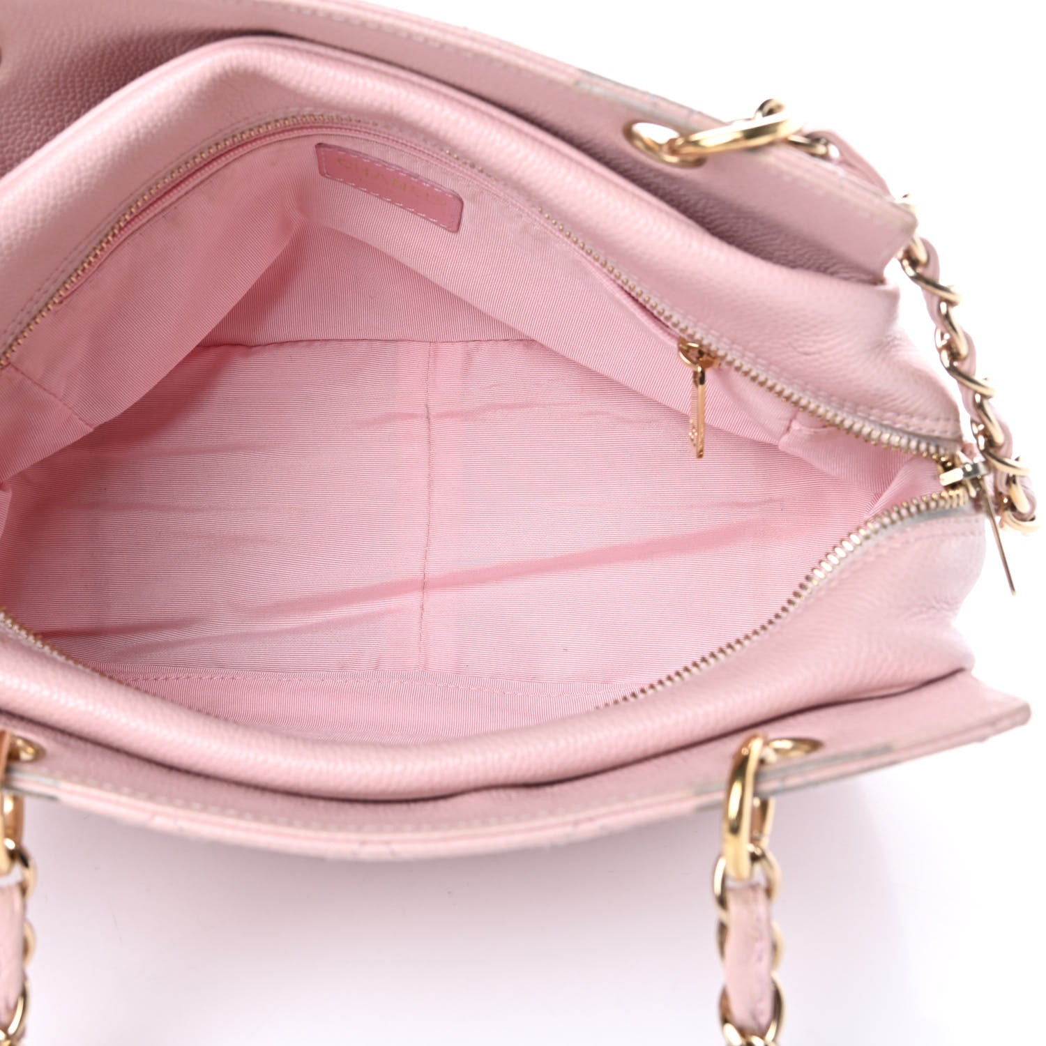 Chanel Caviar Quilted Petit Timeless Shopping Tote PTT Pink 5 of 19