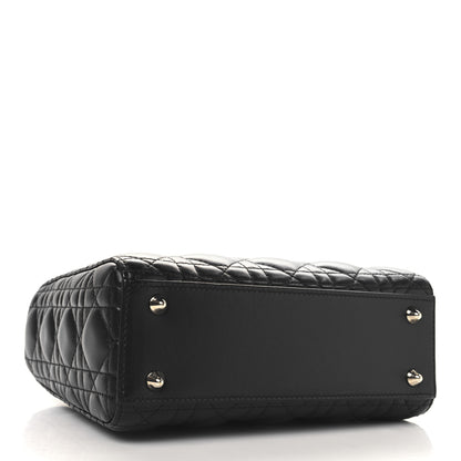 Christian Dior Lambskin Cannage Small My ABCDior Lady Dior Black 4 of 10