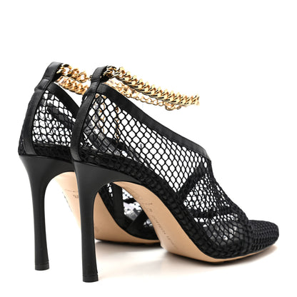 Bottega Veneta Mesh Nappa Chunky Chain Sandals 40.5 Black 4 of 7