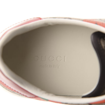 Gucci GG Supreme Monogram Strawberry Web Womens Ace Sneakers 37 Beige Multicolor Red Green 7 of 10