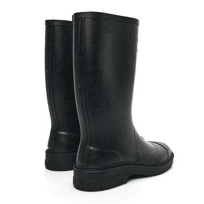 Chanel Caoutchouk CC High Boots 38 Black 4 of 11