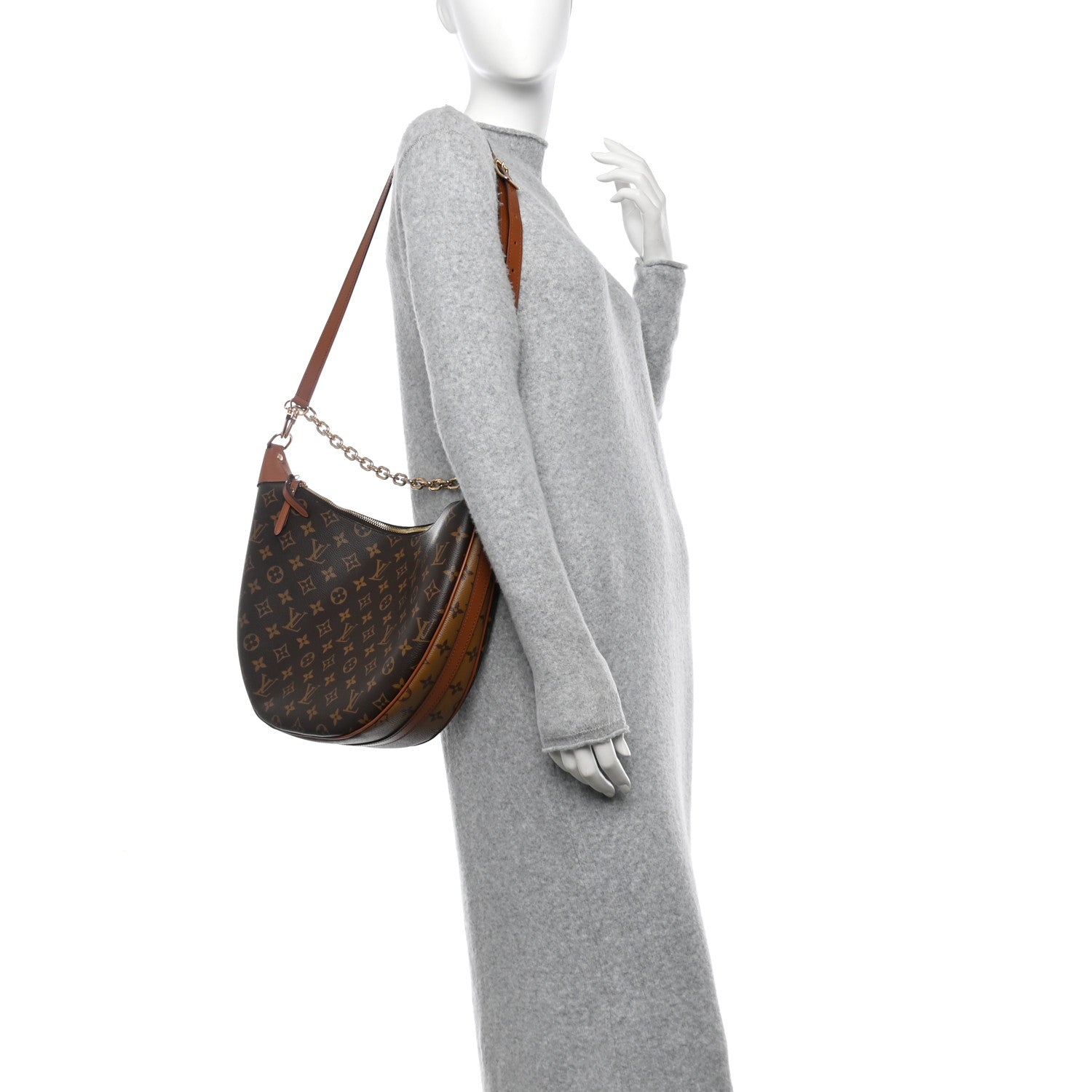 Louis Vuitton Reverse Monogram Loop Hobo 2 of 10