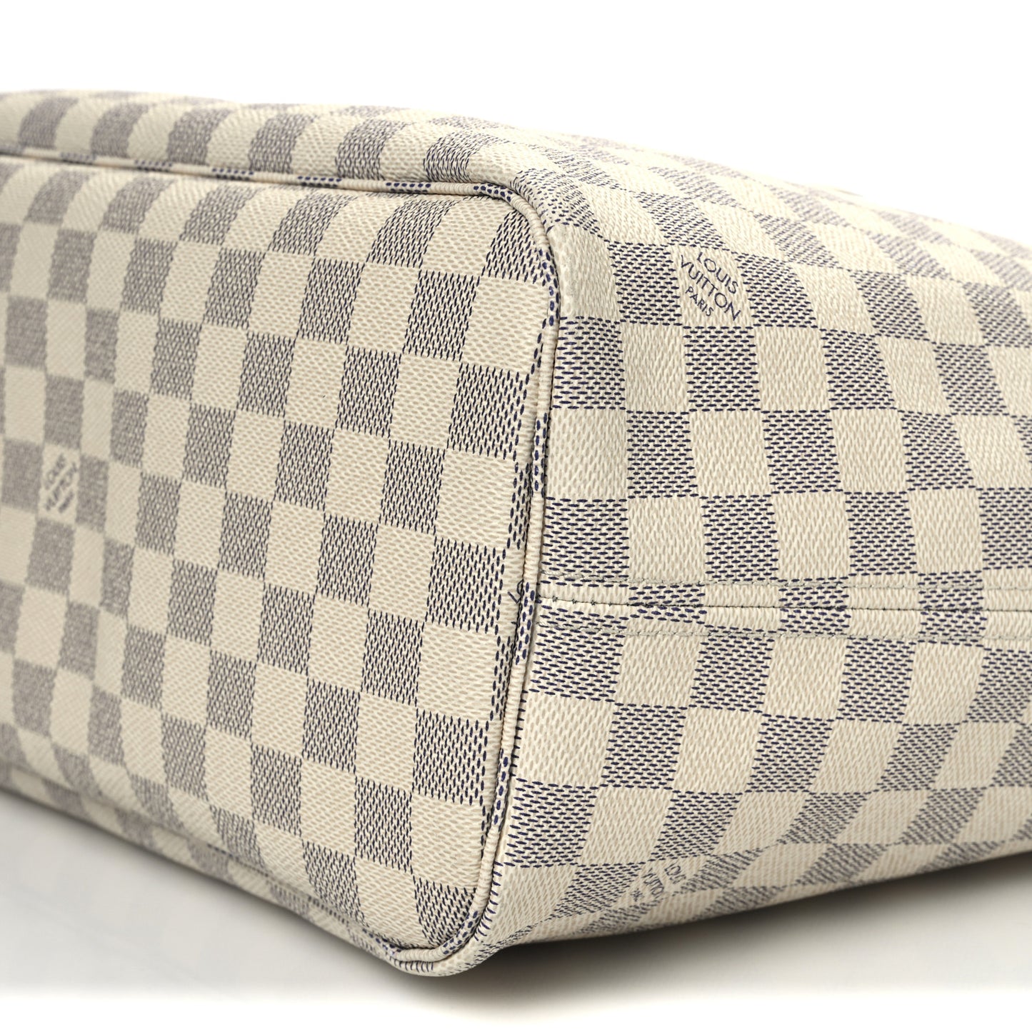 Damier Azur Braided Neverfull MM Pink