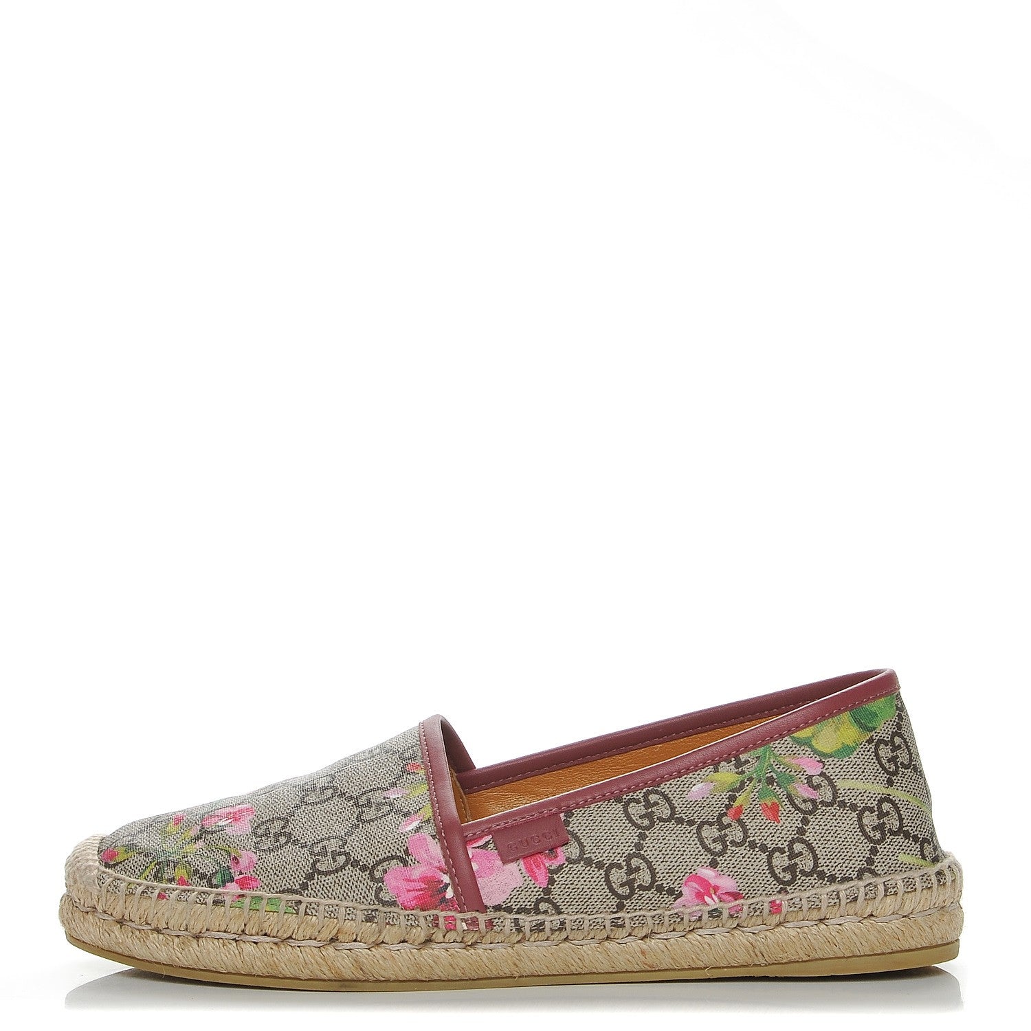 Gucci GG Supreme Monogram Blooms Espadrilles 39 Beige Multicolor Dry Rose 1 of 10