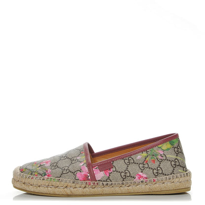 Gucci GG Supreme Monogram Blooms Espadrilles 39 Beige Multicolor Dry Rose 1 of 10