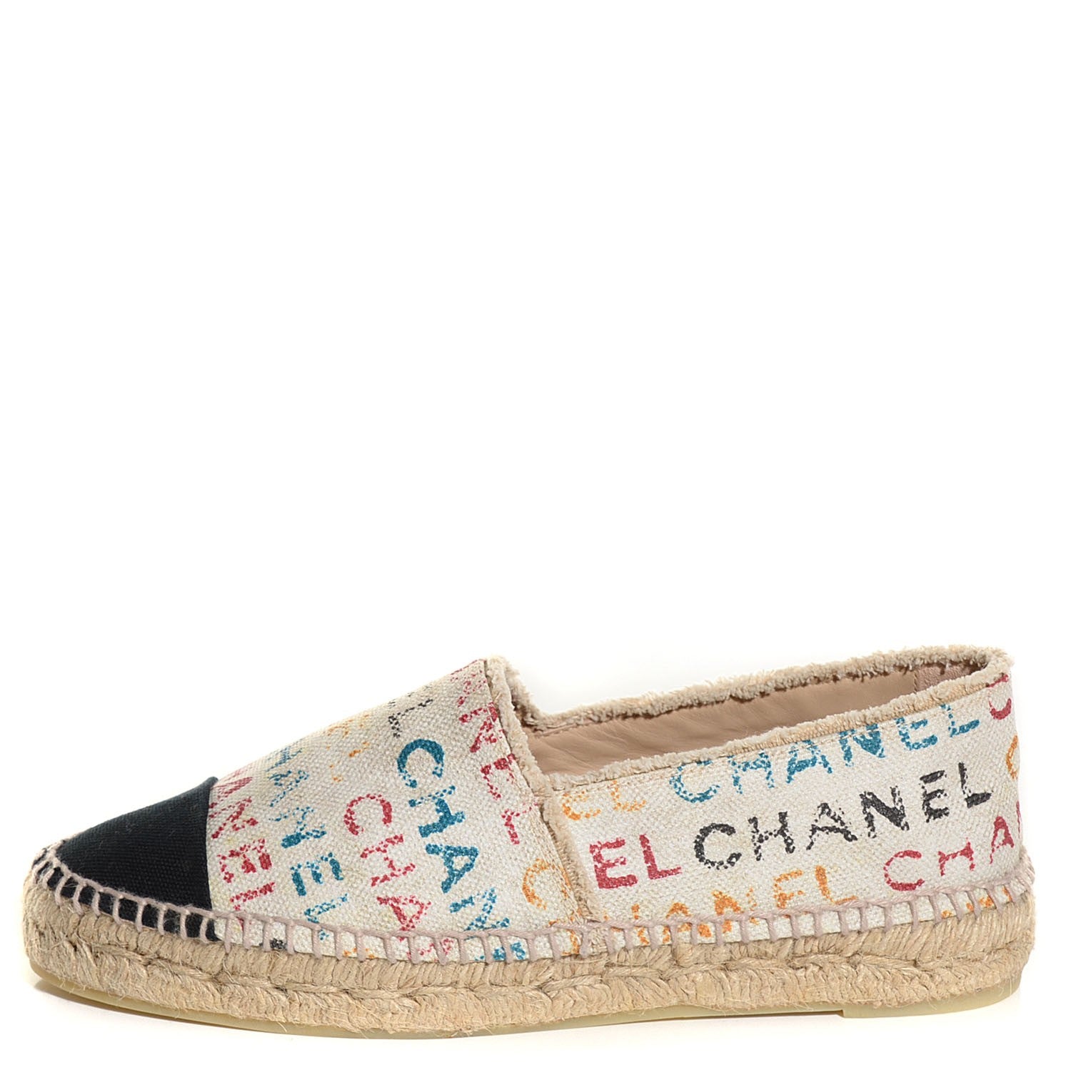 Chanel Toile Monogram Espadrilles 38 Multicolor 1 of 10